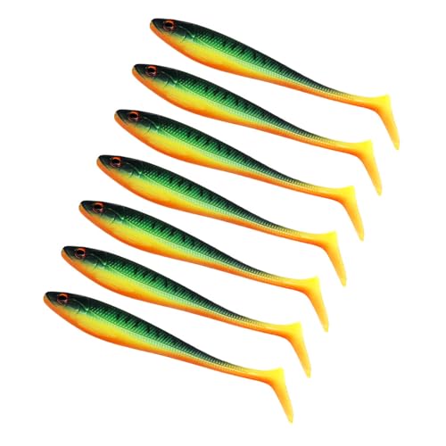 Fhkpsqkcn Paddle Tail Swimbaits Weiche Angelköder Für Forellen Zander Künstliche Köder Angelköder Schwimmköder 10 cm von Fhkpsqkcn