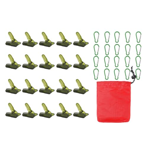 Fhsqwernm 20Pcs Plane Clip Winddicht Lock Grip Plane Clip Markisen Klemmen Grip Für Outdoor Aktivität Camp Zelt Wandern Camping von Fhsqwernm