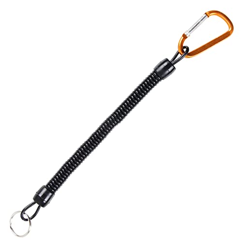 Fhsqwernm Einziehbares elastisches Seil, Sicherheitsausrüstung, Werkzeug für Outdoor, Wandern, Camping, Anti-Verlust-Schlüsselanhänger, 21 cm - 22 cm von Fhsqwernm