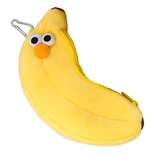 Fhsqwernm Große Kapazität Bleistift Cartoon Banane Stift für Etui Waschbare Make-up Kosmetik Aufbewahrungstasche für Kinder, gelb von Fhsqwernm