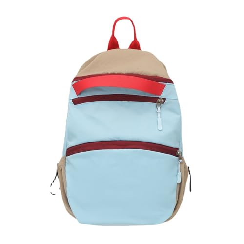 Teenager Junior High School Rucksack Kontrastfarben Großes Fassungsvermögen Tagesrucksack Mehrere Taschen Schulbüchertasche Für Teenager von Fhsqwernm