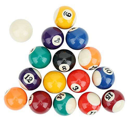 Fictory Mini Resin Billardkugeln, Mini Pool Ball Billard Set, 16PCS umweltfreundliche 38MM Harz Kinder Billard Ball Spielzeug Mini Billardtisch Zubehör für Spielzimmer, Bars, Sport Fictory Mini Resin Billardkugeln, Mini Pool Ball Billard Set, 16PCS umweltfreundliche 38MM Harz Kinder Billard Ball Spielzeug Mini Billardtisch Zubehör für Spielzimmer, Bars, Sport von Fictory