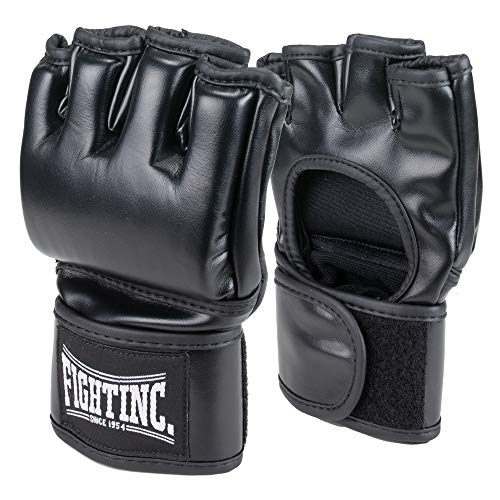 Fightinc. MMA Handschuhe Striker OHNE Daumen schwarz/Weiss (001) S von Fightinc.