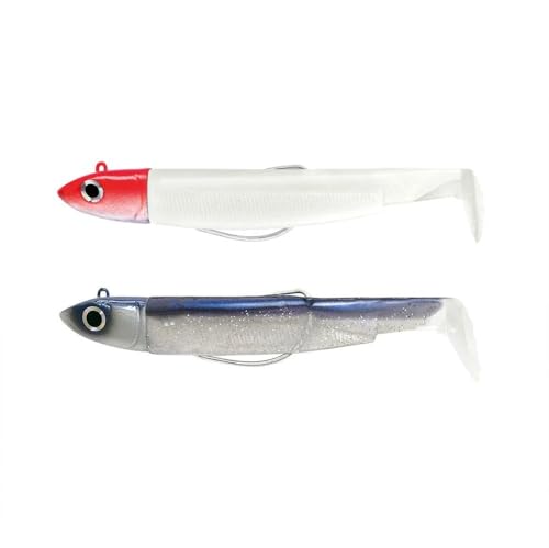 Fiiish Double Combo Off Shore Black Minnow No.1-7cm - 6g - Blanc Tete Rouge - Electric Blue - BM3036 von Fiiish