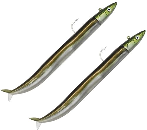 Fiiish Double Combo Off Shore Crazy Sand EEL No.1-10cm - 10g - Kaki - CSE800 Fiiish Double Combo Off Shore Crazy Sand EEL No.1-10cm - 10g - Kaki - CSE800 von Fiiish