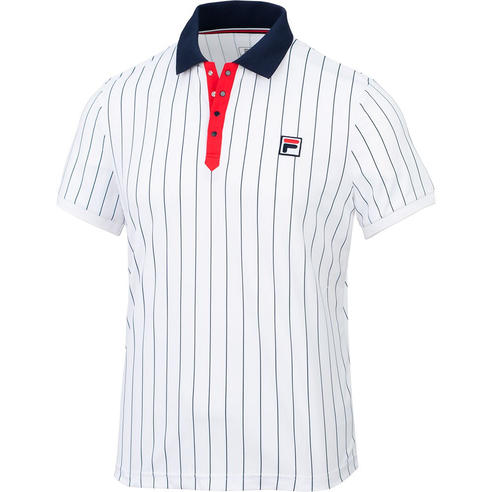 Fila Sport Stripes Short Sleeve Polo Weiß L Mann von Fila Sport