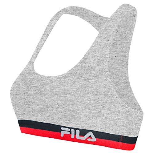 Fila Damen BH FU6048 Woman Bra 400 XS, 400 Grey, XS, FU6048 von FILA