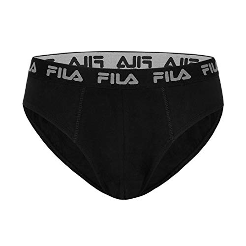 Fila Herren Slip FU5003 Man Brief 200 XXL, 200 Black, XXL, FU5003 von FILA