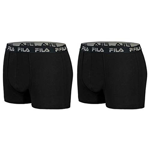 Fila Herren Boxers 2-stück FU5004/2 Man Boxer 200 XXL, 200 Black, XXL, FU5004/2 Fila Herren Boxers 2-stück FU5004/2 Man Boxer 200 XXL, 200 Black, XXL, FU5004/2 von FILA
