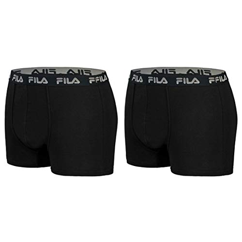 Fila Herren Boxers 2-stück FU5004/2 Man Boxer 200 XXL, 200 Black, XXL, FU5004/2 von FILA