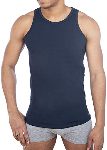 Fila Herren Rundhals Tank Top FU5033 Man Round Neck Tank TOP 321 XXL, 321 Navy, XXL, FU5033 von FILA