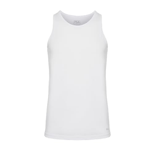 Fila Herren Rundhals Tank Top FU5033 Man Round Neck Tank TOP 300 L, 300 White, L, FU5033 Fila Herren Rundhals Tank Top FU5033 Man Round Neck Tank TOP 300 L, 300 White, L, FU5033 von FILA