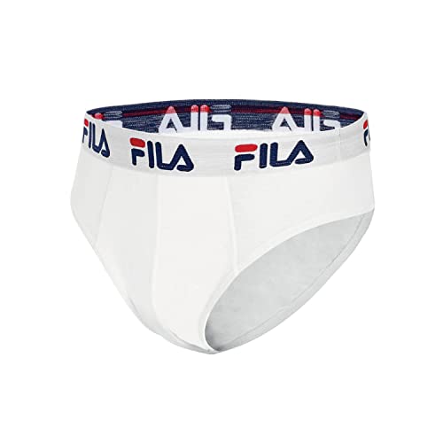 Fila Herren Slip FU5015 Man Brief 300 L, 300 White, L, FU5015 Fila Herren Slip FU5015 Man Brief 300 L, 300 White, L, FU5015 von FILA