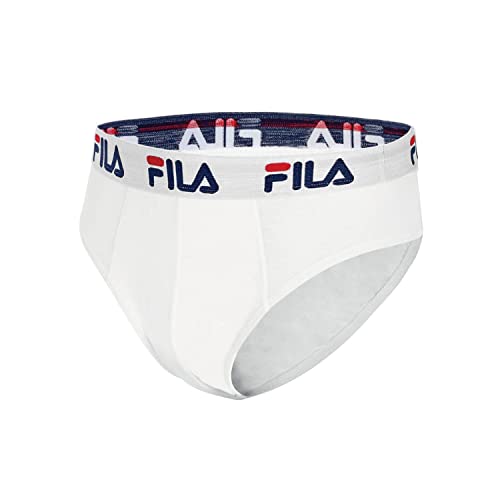 Fila Herren Slip FU5015 Man Brief 300 L, 300 White, L, FU5015 von FILA