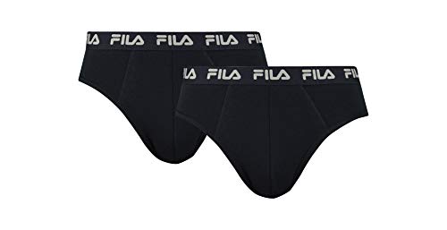 Fila Herren Slips 2-stück FU5003/2 Man Brief 200 M, 200 Black, M, FU5003/2 von FILA