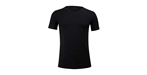 Fila Herren T-Shirt Mit V-Ausschnitt FU5001 Man V-Neck Undershirt 200 XL, 200 Black, XL, FU5001 von FILA