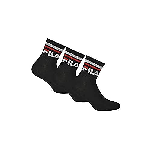 FILA Unisex Quarter Socken, Schwarz, 43-46 EU FILA Unisex Quarter Socken, Schwarz, 43-46 EU von FILA