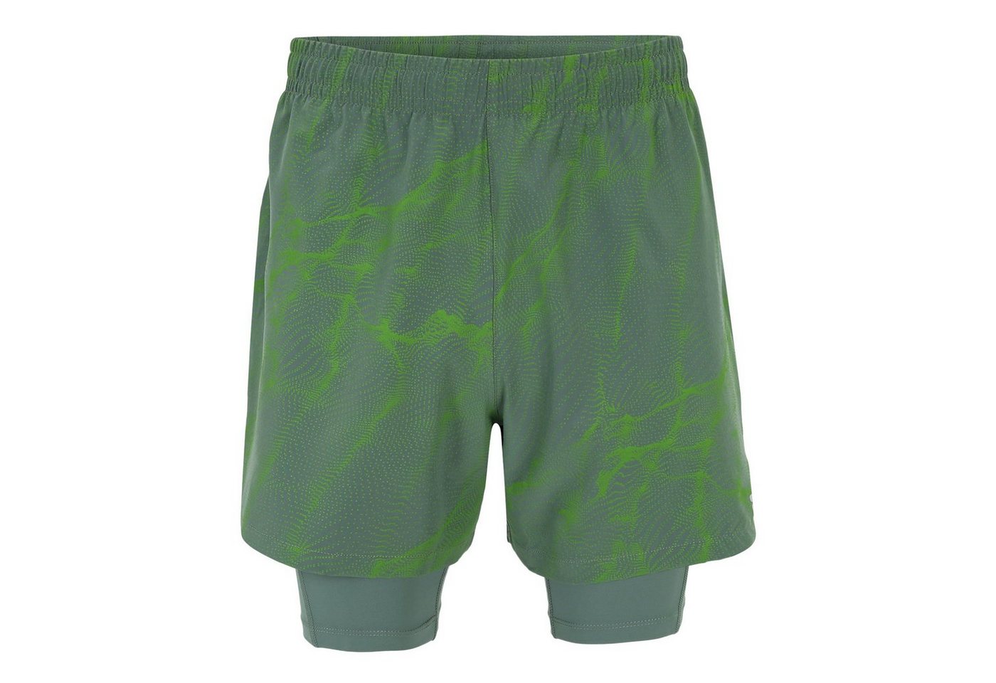 Fila Sporthose Running Shorts Roanoke AOP mit Floating-F Logo auf der Vorder- und Rückseite von Fila