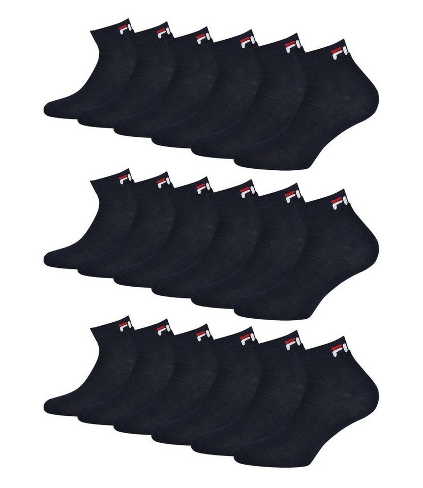 Fila Sportsocken Quarter Socken (9-Paar) mit weichem Rippbündchen von Fila