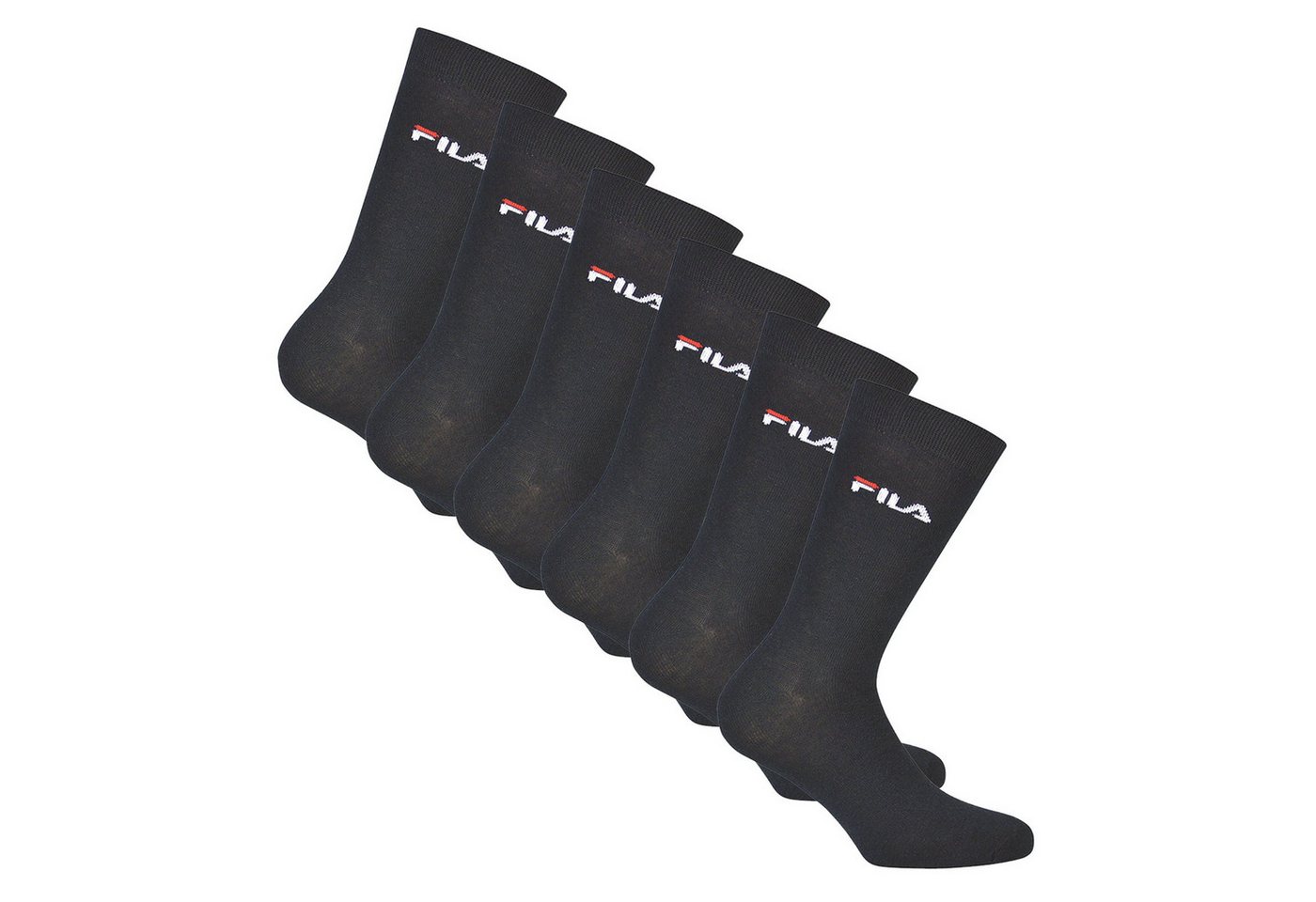Fila Sportsocken Unisex Socken, 6er Pack - Crew Socks, Strümpfe, (Packung, 6er Pack) Fila Sportsocken Unisex Socken, 6er Pack - Crew Socks, Strümpfe, (Packung, 6er Pack) von Fila
