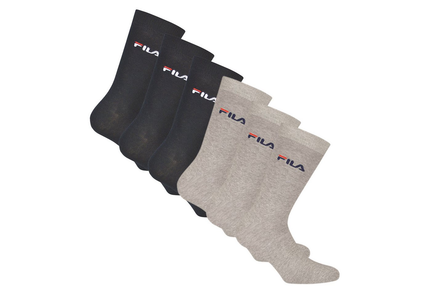 Fila Sportsocken Unisex Socken, 6er Pack - Crew Socks, Strümpfe, (Packung, 6er Pack) Fila Sportsocken Unisex Socken, 6er Pack - Crew Socks, Strümpfe, (Packung, 6er Pack) von Fila