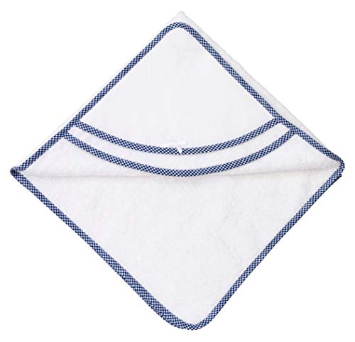 Filet - Dreieckiger Bademantel für Babys zum Besticken | Kapuze und herzförmige Tasche aus anpassbarem Aida-Canvas | Weiße und Blau Farbe, 0-12 Monate, 300 g Filet - Dreieckiger Bademantel für Babys zum Besticken | Kapuze und herzförmige Tasche aus anpassbarem Aida-Canvas | Weiße und Blau Farbe, 0-12 Monate, 300 g von Filet