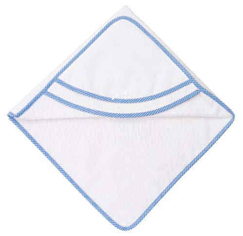 Filet - Dreieckiger Bademantel für Babys zum Besticken | Kapuze und herzförmige Tasche aus anpassbarem Aida-Canvas | Weiße und hellblaue Farbe, 0-12 Monate, 300 g Filet - Dreieckiger Bademantel für Babys zum Besticken | Kapuze und herzförmige Tasche aus anpassbarem Aida-Canvas | Weiße und hellblaue Farbe, 0-12 Monate, 300 g von Filet