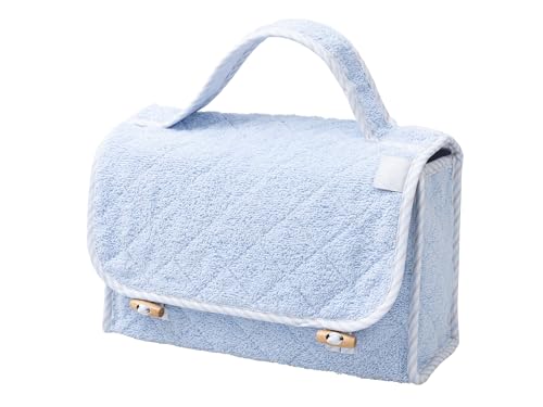 Filet - Kulturbeutel aus Baumwoll-Frottee mit wasserdichtem Innenfutter | Kulturbeutel | Dim 28 x 17 x 10 cm | Made in Italy | Himmel, blau, Kulturbeutel aus Frottee, Himmel, gesteppt, Verschluss mit Filet - Kulturbeutel aus Baumwoll-Frottee mit wasserdichtem Innenfutter | Kulturbeutel | Dim 28 x 17 x 10 cm | Made in Italy | Himmel, blau, Kulturbeutel aus Frottee, Himmel, gesteppt, Verschluss mit von Filet