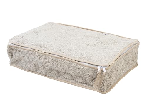 Filet - Tasche für Hemden und Hemden mit Reißverschluss, aus Baumwollfrottee, wasserabweisende Innenseite, Maße: 40 x 28 x 10 cm, hergestellt in Italien, Farbe Seil, braun, Hemdtasche für Seil Filet - Tasche für Hemden und Hemden mit Reißverschluss, aus Baumwollfrottee, wasserabweisende Innenseite, Maße: 40 x 28 x 10 cm, hergestellt in Italien, Farbe Seil, braun, Hemdtasche für Seil von Filet