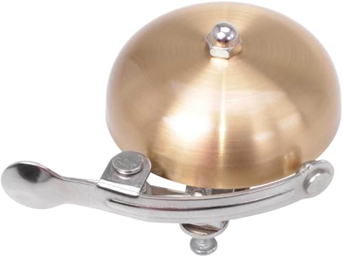 Filmer Klassische Fahrradglocke Retro Gold mit Metallhalterung Klangkörper aus Aluminiu Filmer Klassische Fahrradglocke Retro Gold mit Metallhalterung Klangkörper aus Aluminiu von FILMER