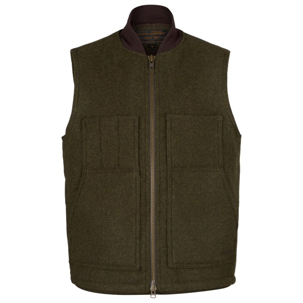 Filson - Lined Mackinaw Wool Work Vest - Wollweste Gr M grün von Filson