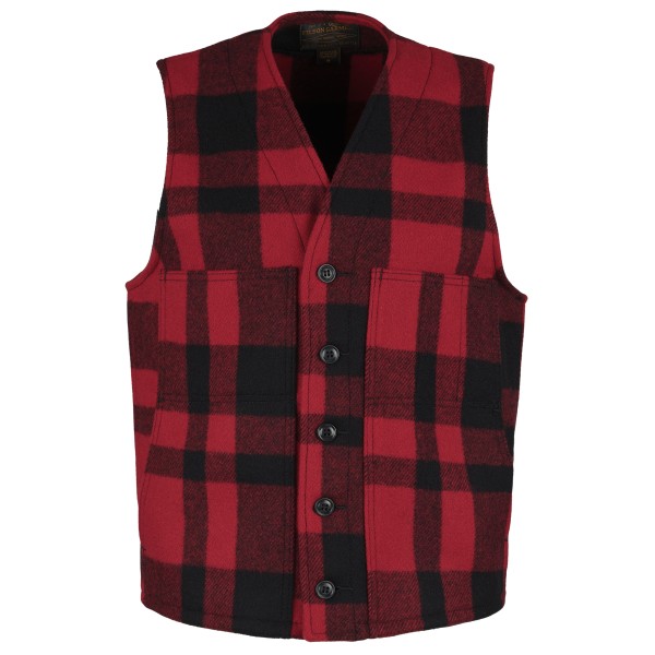 Filson - Mackinaw Wool Vest - Wollweste Gr L;M;XL;XS;XXL rot;schwarz von Filson