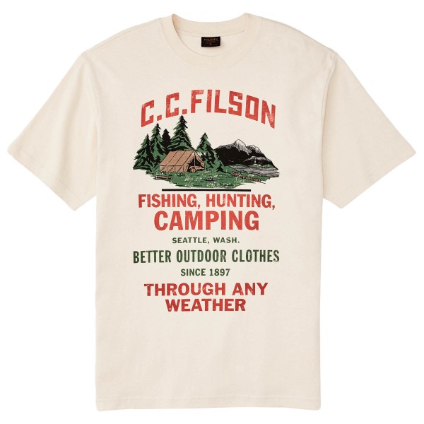 Filson - S/S Frontier Graphic T-Shirt - T-Shirt Gr L weiß Filson - S/S Frontier Graphic T-Shirt - T-Shirt Gr L weiß von Filson