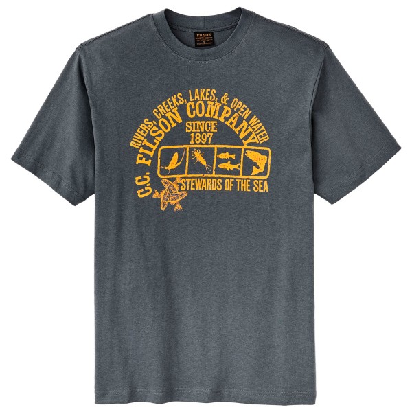 Filson - S/S Frontier Graphic T-Shirt - T-Shirt Gr S blau/grau Filson - S/S Frontier Graphic T-Shirt - T-Shirt Gr S blau/grau von Filson