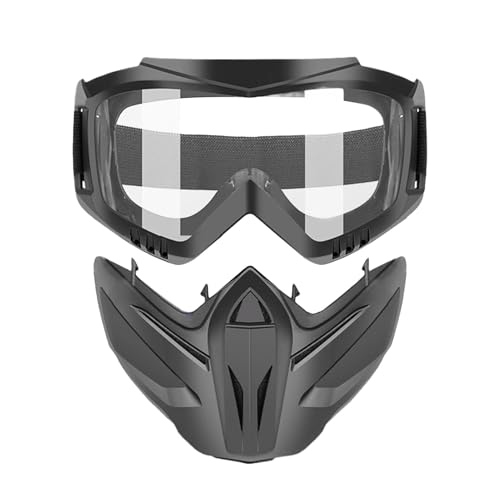 Filvczt ATV-Brille Gesichtsabdeckung, tragbare Fahrradbrille, verstellbare Motorradbrille, ATV-Reitbrille, winddichte ATV-Brille, einfach zu bedienen, tragbar für Männer, Frauen, Jugendliche von Filvczt