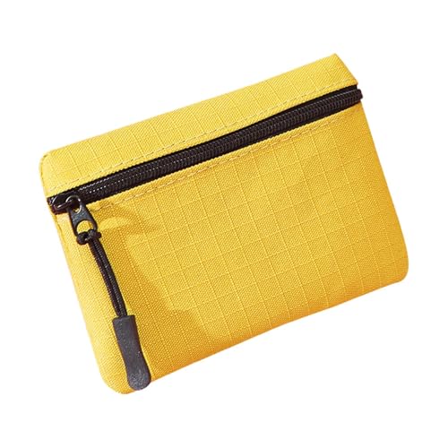 Filvczt Münzgeldbörse – Oxford-Stoff-Tasche, Münzgeldbörse, Kleingeldhalter, Kosmetik-Organizer mit Reißverschluss für Herren, gelb, Refer to description, Uni von Filvczt