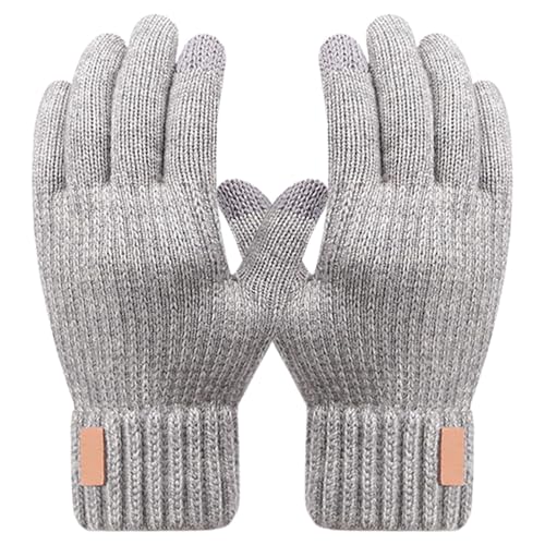 Filvczt Touchscreen-Winterhandschuhe, Fahrradhandschuhe, doppellagige Winterfäustlinge, langlebig, einfach zu bedienen, 23 x 11 cm, zum Radfahren, Laufen, Autofahren von Filvczt