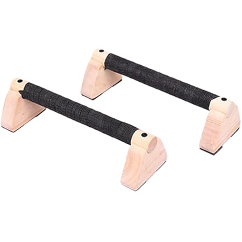 Liegestützstangen, Krafttrainingsgriffe, Parallettes Trainingsgerät, mit ergonomischen Holzgriffen, stabiles und rutschfestes Design, 20 x 30 cm, für Zuhause, Fitnessstudio Liegestützstangen, Krafttrainingsgriffe, Parallettes Trainingsgerät, mit ergonomischen Holzgriffen, stabiles und rutschfestes Design, 20 x 30 cm, für Zuhause, Fitnessstudio von Filvczt