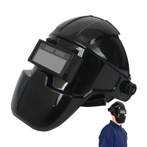 Tragbarer Schweißhelm, Schweißhaubenhelm, Top-Schweißhelm, automatische Verdunkelung, Schweißhelm, automatische Verdunkelung, Schweißhelm, einfach zu bedienen, tragbar für Schweißschweißer von Filvczt