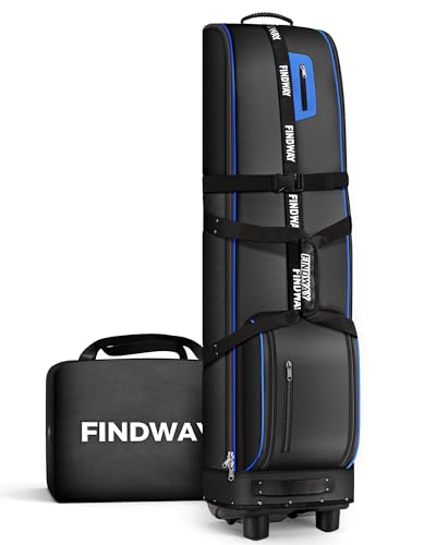 Findway Golf Reisetasche mit Extra Herausnehmbares Pad, 1680D strapazierfähiges Oxford Weich Seitige Verschleißfeste und wasserdichte Golftasche Findway Golf Reisetasche mit Extra Herausnehmbares Pad, 1680D strapazierfähiges Oxford Weich Seitige Verschleißfeste und wasserdichte Golftasche von Findway