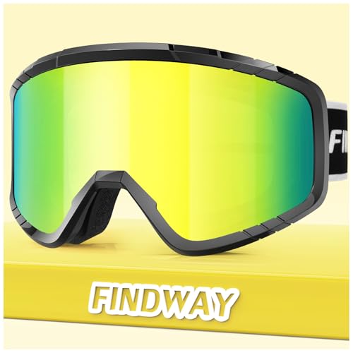 Findway Skibrille, Snowboard Brille für Brillenträger Herren Damen Erwachsene Jugendliche, OTG, UV-Schutz Kompatibler Helm, Anti Fog Erwachsene Ski Goggles für Skifahren/Skaten/Schneemobil Findway Skibrille, Snowboard Brille für Brillenträger Herren Damen Erwachsene Jugendliche, OTG, UV-Schutz Kompatibler Helm, Anti Fog Erwachsene Ski Goggles für Skifahren/Skaten/Schneemobil von Findway