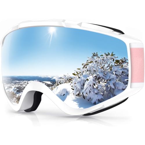 Findway Skibrille, Snowboard Brille für Brillenträger Herren Damen Erwachsene Jugendliche OTG UV-Schutz Kompatibler Helm Anti Fog Skibrillen Sphärisch Verspiegelt Findway Skibrille, Snowboard Brille für Brillenträger Herren Damen Erwachsene Jugendliche OTG UV-Schutz Kompatibler Helm Anti Fog Skibrillen Sphärisch Verspiegelt von Findway