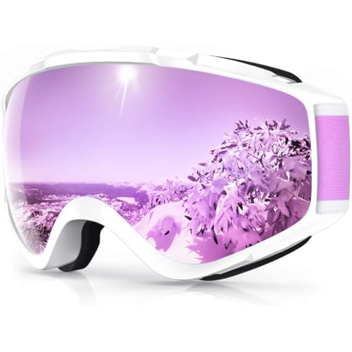 Findway Skibrille, Snowboard Brille für Brillenträger Herren Damen Erwachsene Jugendliche OTG UV-Schutz Kompatibler Helm Anti Fog Skibrillen Sphärisch Verspiegelt Findway Skibrille, Snowboard Brille für Brillenträger Herren Damen Erwachsene Jugendliche OTG UV-Schutz Kompatibler Helm Anti Fog Skibrillen Sphärisch Verspiegelt von Findway