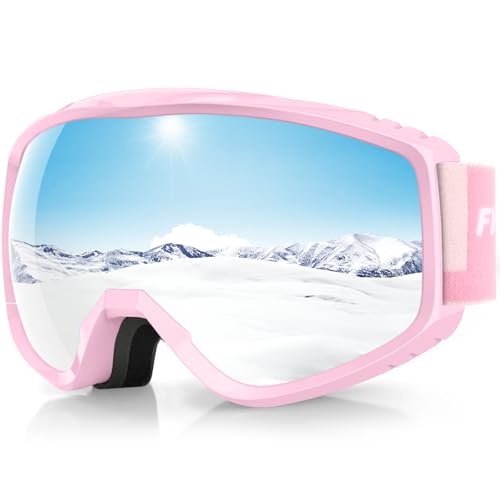 Findway Skibrille Erwachsene für Herren Damen, Snowboardbrille für Brillenträger, OTG UV-Schutz Kompatibler Helm Anti Fog Skibrillen, Rosa Sphärisch Verspiegelt Findway Skibrille Erwachsene für Herren Damen, Snowboardbrille für Brillenträger, OTG UV-Schutz Kompatibler Helm Anti Fog Skibrillen, Rosa Sphärisch Verspiegelt von Findway