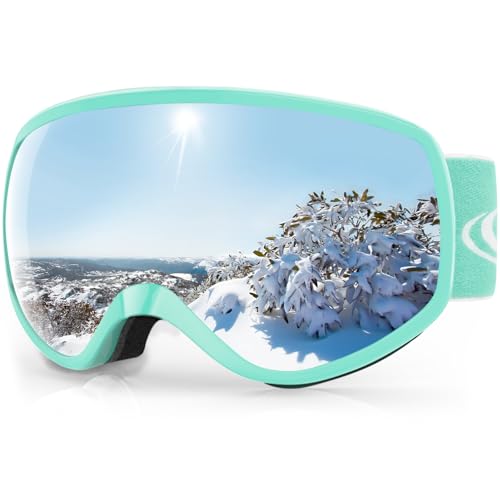 Findway Skibrille Kinder, Snowboardbrille Helmkompatible Schneebrille Verspiegelt 100% UV-Schutz Anti-Nebel Kinder Skibrille für Jungen Mädchen 3 4 5 6 7 8 9 10 11 12 13 14 Jahre Skifahren Skaten Findway Skibrille Kinder, Snowboardbrille Helmkompatible Schneebrille Verspiegelt 100% UV-Schutz Anti-Nebel Kinder Skibrille für Jungen Mädchen 3 4 5 6 7 8 9 10 11 12 13 14 Jahre Skifahren Skaten von Findway
