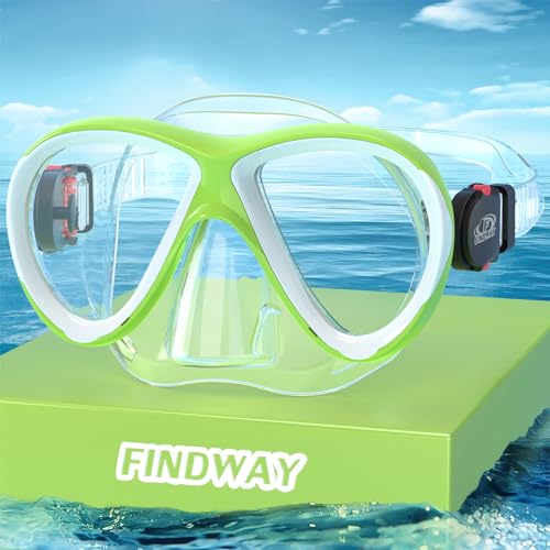Findway Taucherbrille Kinder, Schwimmbrille Kinder für Jungen Mädchen,Schnorchelmaske Kinder 180°Panorama Verstellbares Silikonband Anti-Leck Tauchmaske Kinder für 3-14 Jahre Findway Taucherbrille Kinder, Schwimmbrille Kinder für Jungen Mädchen,Schnorchelmaske Kinder 180°Panorama Verstellbares Silikonband Anti-Leck Tauchmaske Kinder für 3-14 Jahre von Findway