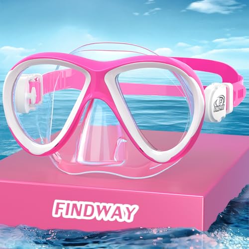 Findway Taucherbrille Kinder, Schwimmbrille Kinder für Jungen Mädchen,Schnorchelmaske Kinder 180°Panorama Verstellbares Silikonband Anti-Leck Tauchmaske Kinder für 3-14 Jahre Findway Taucherbrille Kinder, Schwimmbrille Kinder für Jungen Mädchen,Schnorchelmaske Kinder 180°Panorama Verstellbares Silikonband Anti-Leck Tauchmaske Kinder für 3-14 Jahre von Findway