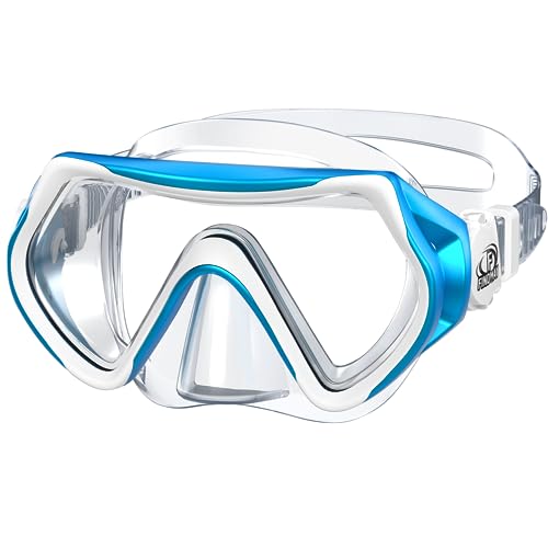 Findway Taucherbrille Kinder,Schwimmbrille Kinder Schnorchelmaske für Jungen Mädchen Jugendliche,Tauchmaske mit Nasenabdeckung 180°Panorama HD Anti Nebel Anti-Leck Taucherbrille für Kinder 6-16 Jahre von Findway