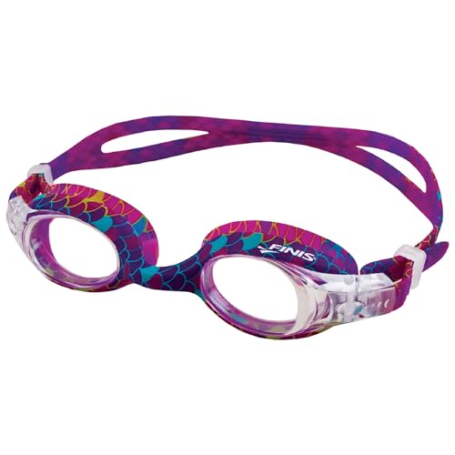 FINIS Jungen Mermaid Scales Schwimmbrille, Rot, Blau, Einheitsgröße von Finis