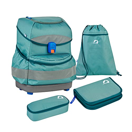 Finkid Buddy Classic Blau - Voll ausgestattetes Kinder Schulranzen-Set, 20l, Größe 20l - Farbe Trellis - Deep Teal Finkid Buddy Classic Blau - Voll ausgestattetes Kinder Schulranzen-Set, 20l, Größe 20l - Farbe Trellis - Deep Teal von Finkid
